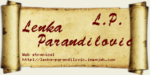 Lenka Parandilović vizit kartica